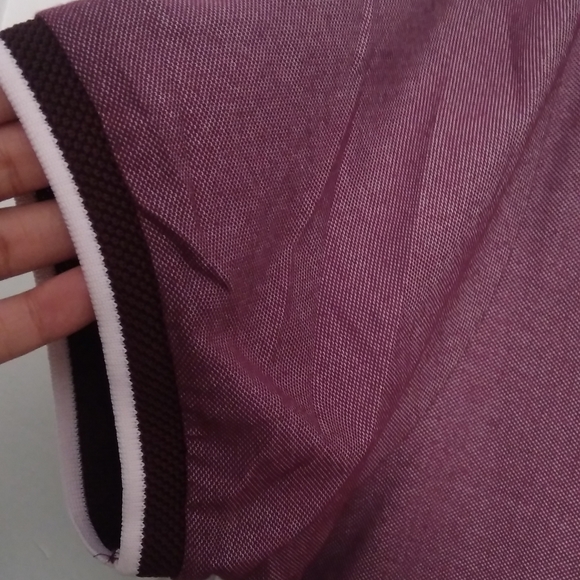 NWT DENIM & FLOWERS BURGUNDY POLO SZ XL - Picture 5 of 7